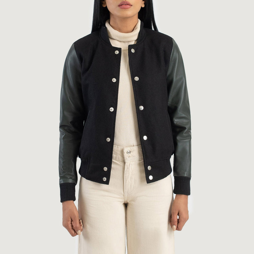 Savant Varsity ტყავის ქურთუკი ქალის