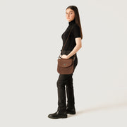 
The Sandra Vintage ტანი Leather Saddle Bag – alternate product view 9