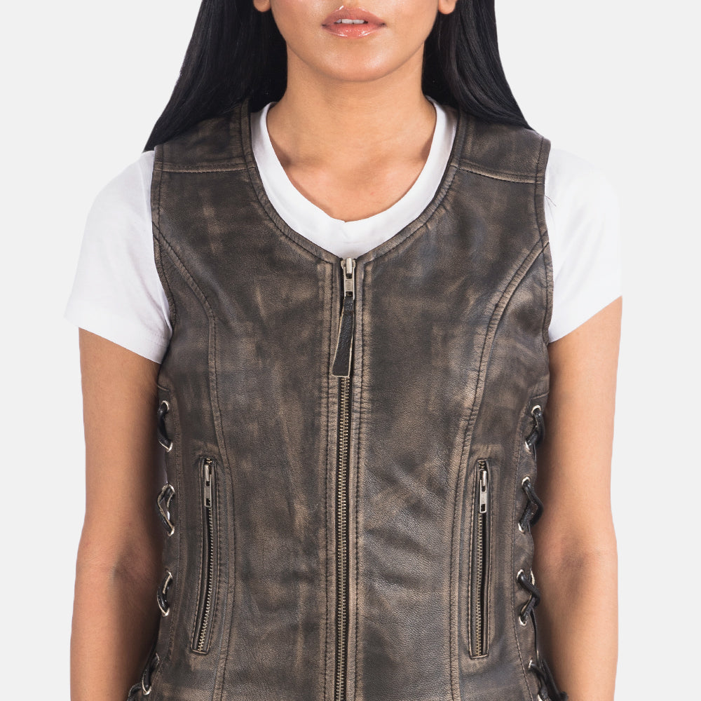 
შიდა სარჩულის ხედი Showing Quilted Polyester Lining & ორი ფუნქციური შიდა ჯიბე